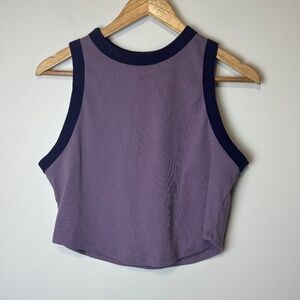 Wild Fable Purple Cropped Tank Top Athletic